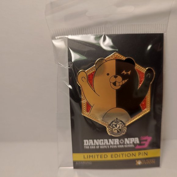 Danganronpa Monokuma Golden Series Lapel Pin - Picture 3 of 3